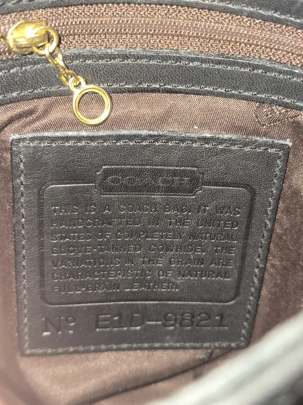 Vintage COACH 9821 Black Leather Slim Flap Crossbody Legacy Purse Made USA 2001